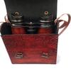 6" Antique Brass Binoculars for Adults & Kids with Leather Neck Strap; Handheld Marine Binoculars for Bird Watching, Hunting, Viewing Wildlife & Outdoor Sport's Games view 3