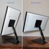 Aluminum Swivel & Tilt Stand for Ech_ooo Show 15 & 21, 360 Rotation, 45 Adjustable Angle, Non-Slip Base, Horizontal/Vertical Screen Switch (Black) view 3