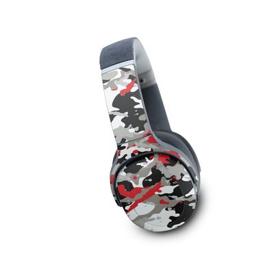 MightySkins Skin Compatible with Skullcandy Crusher Evo Wireless - Red Camo | Protective, Durable, and Unique Vinyl Decal wrap Cover | Easy to Apply | Made in The USA