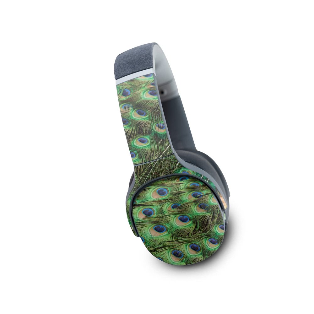 MightySkins Skin Compatible with Skullcandy Crusher Evo Wireless - Peacock Pattern | Protective, Durable, and Unique Vinyl Decal wrap Cover | Easy to Apply | Made in The USA