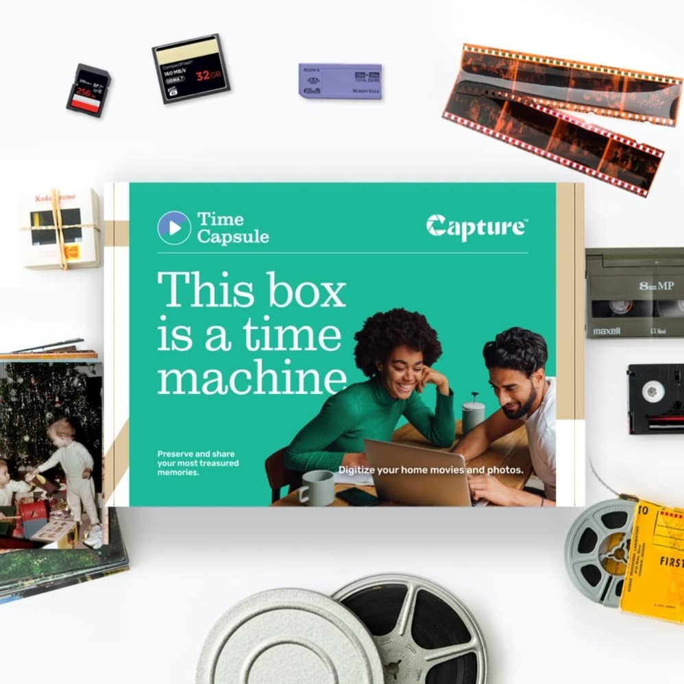 Digitization Shipping Kit  Service to Transfer 10 Items of Analog Media to Digital and DVD Output | VHS Video to Digital | 8mm Film to Digital | Photo Digitization | Digitize Memories Conveniently