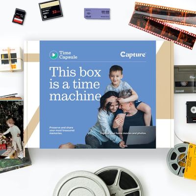 Digitization Shipping Kit Service to Transfer 20 Items of Analog Media to Digital and USB Output | VHS Video to Digital | 8mm Film to Digital | Photo Digitization | Digitize Memories Conveniently