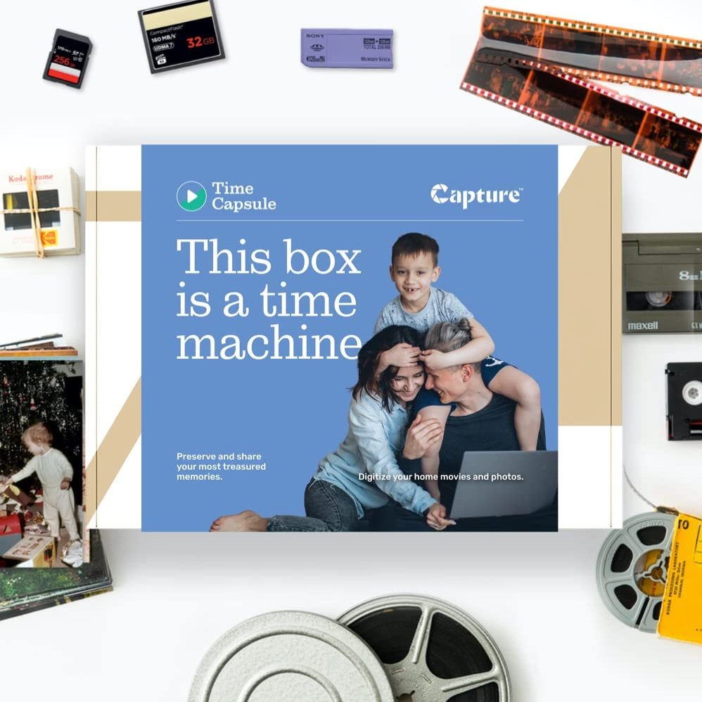Digitization Shipping Kit  Service to Transfer 20 Items of Analog Media to Digital and USB Output | VHS Video to Digital | 8mm Film to Digital | Photo Digitization | Digitize Memories Conveniently