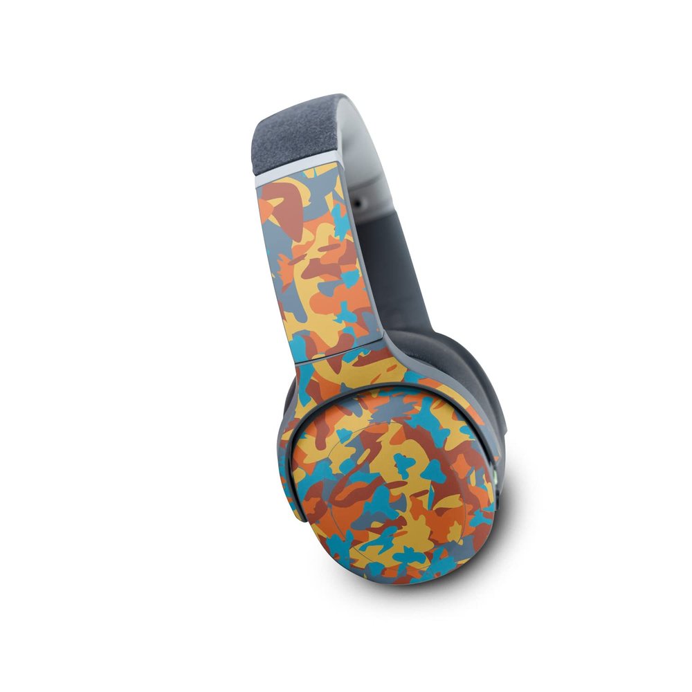 MightySkins Skin Compatible with Skullcandy Crusher Evo Wireless - Retro Camouflage | Protective, Durable, and Unique Vinyl Decal wrap Cover | Easy to Apply | Made in The USA