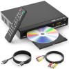 DVD Players for TV with HDMI,Plays All Regions and Formats,CD Player for Home,Support 1080P Video/CD/DVD/VCD/JPEG/USB, Remote, HDMI and RCA Cables Included view 1