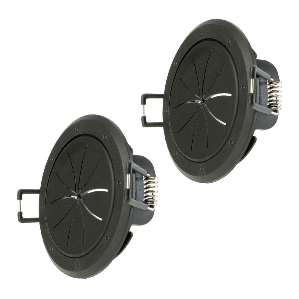 Construct Pro SpeedyZ Spring-Lock 2 Cable Pass Through Port (Black/Pair)