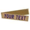 Custom Name Tape Choose Style and Text Color Quantity 1 Hook & Loop Back (Khaki) view 1