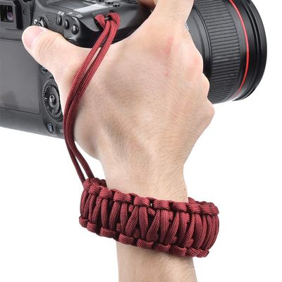 Camera Shoulder Strap Large Size Camera Lanyard Weave Strap Anti Lost Anti Broken Digital Camera Wrist BandBlack (Red)