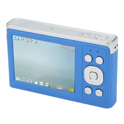 DV Digital Camera 4K Digital Camera 2.88in IPS Mirrorless Camera AF Autofocus 16X Zoom 50MP Camera for Macro Shooting (Blue)