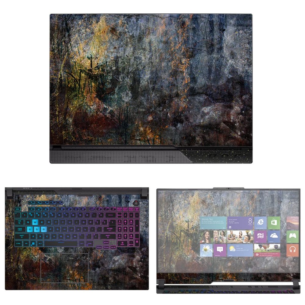 Decalrus - Protective Decal Skin Sticker for The Asus ROG Strix G17 G713 (17.3" Screen) case Cover wrap ASrogG17_G713-146