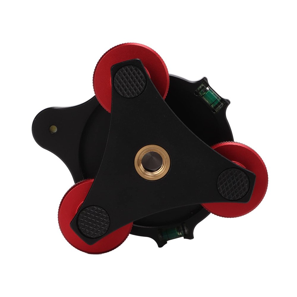 Bubble Level for Tripod Leveling Head,Other Equipment Accessories 64 Camera Tripod Ball Head Leveling Base Aluminum Triple Wheel Leveler Bubble Level