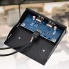 Front Panel USB Hub, 3.5 Inch USB2.0 2 Port 9-pin Tinned Copper Wire Floppy Drive Front Panel view 3