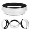 52mm Lens Hood for Camera, 2 Pcs Aluminum Alloy Silver Metal Lens Hood Replacement view 1