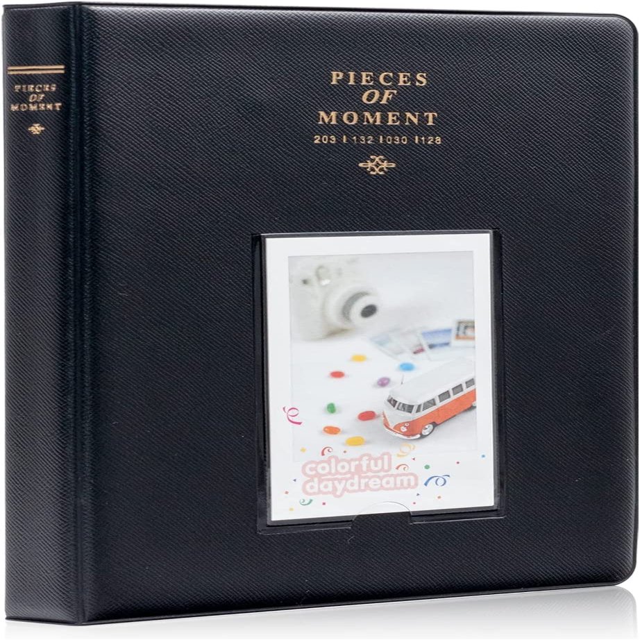 Epic Gadget 64 Pocket Mini Photo Album for Fujifilm Instax Mini 12, 11, 9, 8, 90, 25 & Polaroid Z2300, PIC-300P Instant Cameras (Black)