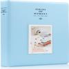 Epic Gadget 64 Pockets Mini Photo Album for Fujifilm Instax Mini 12 Mini 11 Mini 9 Mini 8 Mini 90 Mini 25, Polaroid Z2300, Polaroid PIC-300P Film Instant Camera (Light Blue) view 1