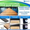 CUDA Trailer Bunk Carpet Pair (2x4) 104in Long - Custom Made view 2
