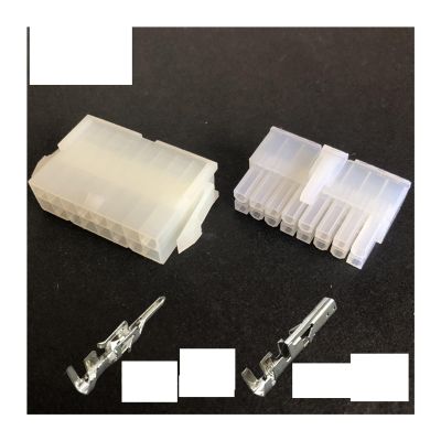 Demasiado 5557/5559 automobile harness connector 4.2mm6/8/10/12-24 pin computer power cable male and female terminal double row Plug Kit (Color : 16p, Size : 5sets)