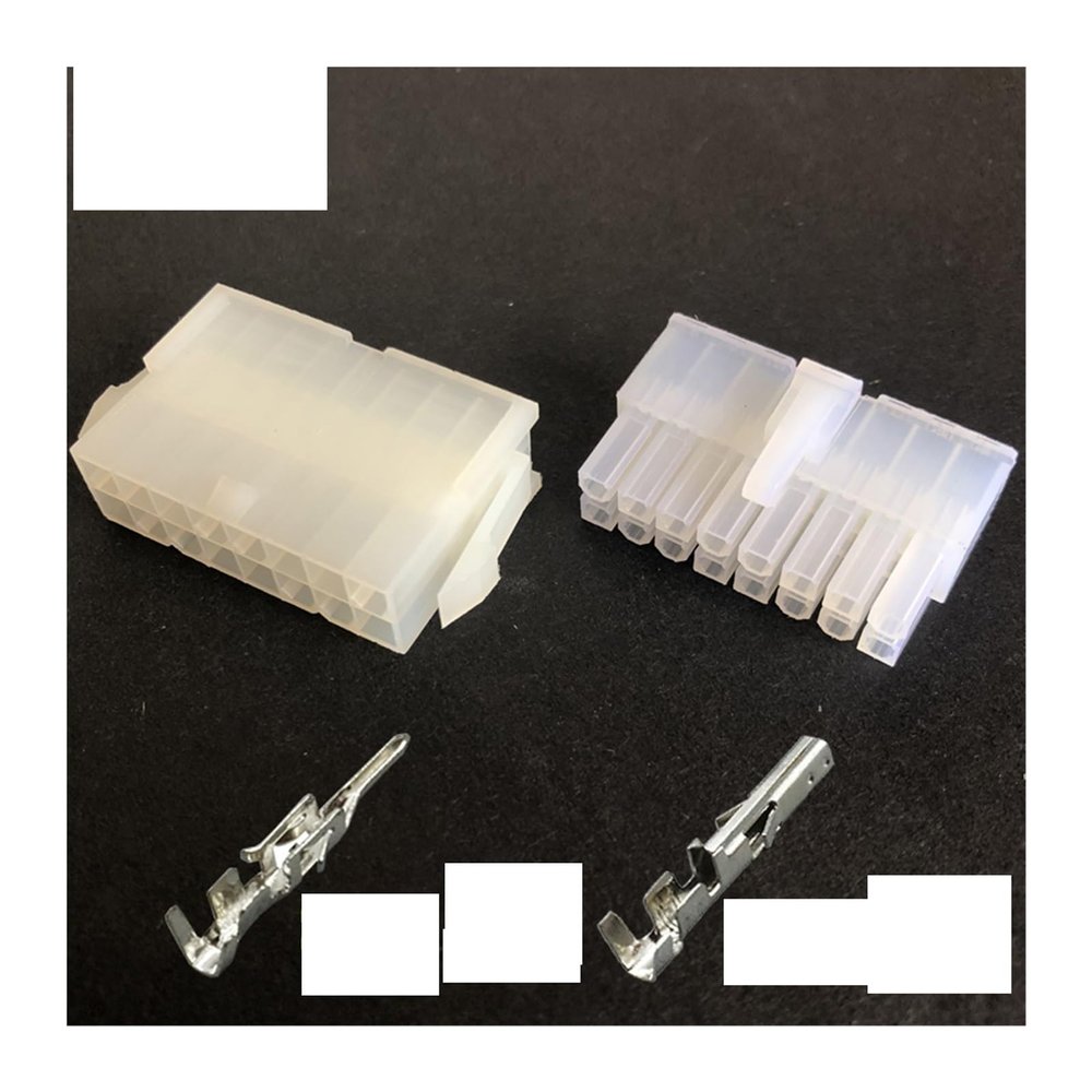 Demasiado 5557/5559 automobile harness connector 4.2mm6/8/10/12-24 pin computer power cable male and female terminal double row Plug Kit (Color : 16p, Size : 5sets)