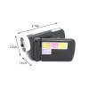 Vlogging Camera with 1.8 Inch Screen, 4X Digital Zoom Digital Camera for Photography, Mini Camera with 12million Pixe-l HD, Face Detection, Continuous Shooting, Cool Stuff Travel Essensials Black view 3