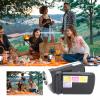 Vlogging Camera with 1.8 Inch Screen, 4X Digital Zoom Digital Camera for Photography, Mini Camera with 12million Pixe-l HD, Face Detection, Continuous Shooting, Cool Stuff Travel Essensials Black view 4