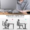 YICOSUN New Concept Laptop Stand - Adjustable Ergonomic Aluminum Riser for MacBook Pro/Air up to 15.6 - Foldable & Portable Computer Stand for Desk, Students, Office, Travel, Gaming - Silver view 3