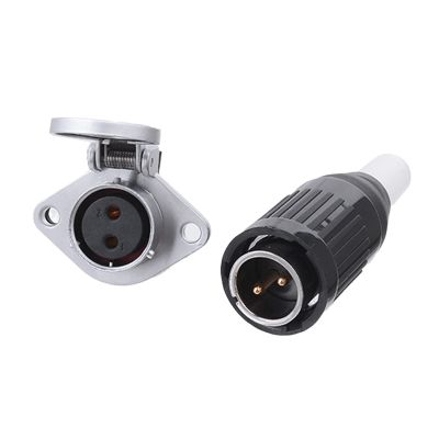 Artemisia WP20 to+Z Waterproof Round Male and Female Aviation Plug 2 pin 3 pin 4 pin 5 pin Connector M20 7 9 12 pin Connector 5A 30A (Color : 2 Pin)