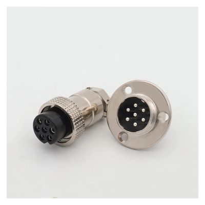Artemisia GX20 2 3 4 5 6 7 9 10 12 14 Pines AC conector impermeable cobre multicore enchufe Macho Redondo enchufe hembra soldar Cable (Color : 7 pin)