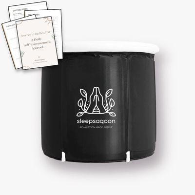 sleepsaqoon Portable Ice Bath For At Home Recovery & Relaxation/Portable Bath/Ice Baths For Recovery/Cold Water Therapy Tub/Ice Bath Outdoor/Ice bath Tub For Athletes/Folding Bathtub Adult/Plunge Pool