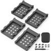 DecorStat 2.5" SSD to 3.5" SATA Hard Disk Drive Adapter ABS SSD Mounting Bracket Kit 4 Pack Internal Drive Bay Converter Hard Drive Caddy Case Tray SSD Holder HDD Cage with Portable Bag Hot Swap Plug view 1