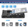 DecorStat 2.5" SSD to 3.5" SATA Hard Disk Drive Adapter ABS SSD Mounting Bracket Kit 4 Pack Internal Drive Bay Converter Hard Drive Caddy Case Tray SSD Holder HDD Cage with Portable Bag Hot Swap Plug view 2