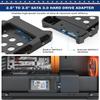 DecorStat 2.5" SSD to 3.5" SATA Hard Disk Drive Adapter ABS SSD Mounting Bracket Kit 4 Pack Internal Drive Bay Converter Hard Drive Caddy Case Tray SSD Holder HDD Cage with Portable Bag Hot Swap Plug view 4