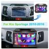 Car Stereo Radio for Kia Sportage 2010 2011 2012 2013 2014 2015 2016 with Carplay Android Auto 9" Touch Screen Android Stereo in-Dash Head Unit Audio with GPS Navigation RDS/FM Bluetooth Backup Camera view 2