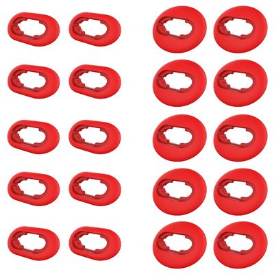 A-Focus 10 Pairs S/L Galaxy Buds Live Ear Tips Adapter Set Replacement Wing Earbuds Cushion Ear Gel Cover Skin Accessories Compatible with Samsung Galaxy Buds Live SM-R180, Mystic Red