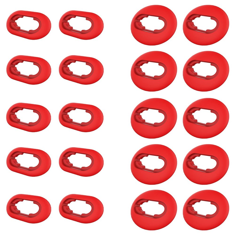 A-Focus 10 Pairs S/L Galaxy Buds Live Ear Tips Adapter Set Replacement Wing Earbuds Cushion Ear Gel Cover Skin Accessories Compatible with Samsung Galaxy Buds Live SM-R180, Mystic Red