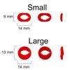 A-Focus 10 Pairs S/L Galaxy Buds Live Ear Tips Adapter Set Replacement Wing Earbuds Cushion Ear Gel Cover Skin Accessories Compatible with Samsung Galaxy Buds Live SM-R180, Mystic Red view 2