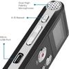 RMENST Digital Voice Recorder Voice Activated Recorder for Lectures, Meetings, Interviews 8GB Audio Recorder Mini Portable USB Rechargeable Voice Recorder view 4