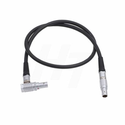 HangTon 12V 0B 2 Pin Right Angle to Straight Power Cable for Alexa Camera, Teradek Bolt Bond, SmallHD 703 Monitor, Z CAM E2 F6 S6 Camera EVF 90cm