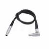 HangTon 12V 0B 2 Pin Right Angle to Straight Power Cable for Alexa Camera, Teradek Bolt Bond, SmallHD 703 Monitor, Z CAM E2 F6 S6 Camera EVF 90cm view 2