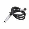HangTon 12V 0B 2 Pin Right Angle to Straight Power Cable for Alexa Camera, Teradek Bolt Bond, SmallHD 703 Monitor, Z CAM E2 F6 S6 Camera EVF 90cm view 4