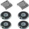 ALMOCN 2PCS YX5200 DFPlayer Mini MP3 Player Audio Module + 4PCS 2W 8Ohm Round Micro Speaker MP3 Voice Decode Board Supporting TF Card U-Disk IO/Serial Port/AD for Arduino view 1