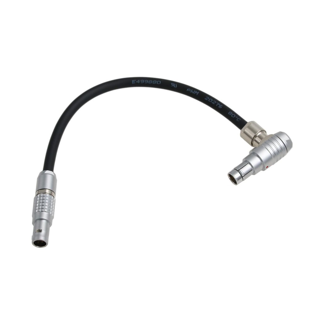 HangTon 24V Power Cable for Teradek Bond Bolt, Preston MDR3, SmallHD, ARRI Alexa Sony Venice Camera, Tilta Rig Right Angle RS 3 Pin to 0B 2 Pin 30cm