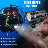 Dive Light for Underwater Photography, 5000Lumens Super Bright Diving Flashlight, 100M Waterproof Underwater Video Light with Type-C Charging, Professional for Underwater Lighting view 3