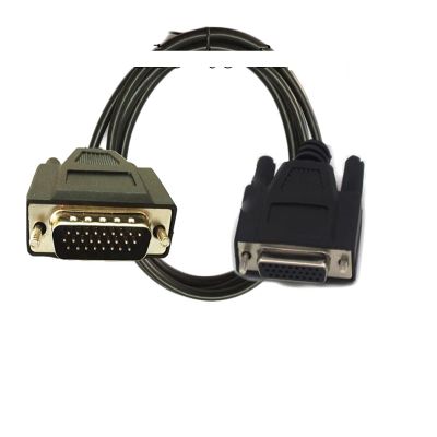 Hengliang Store Black DB26 26 Pin Male to Male DB26 Female to Female D-SUB Signal Breakout Terminal Connector Cable 50cm 1/1.5/3/5/10m (Color : 1m, Size : Male to Female)