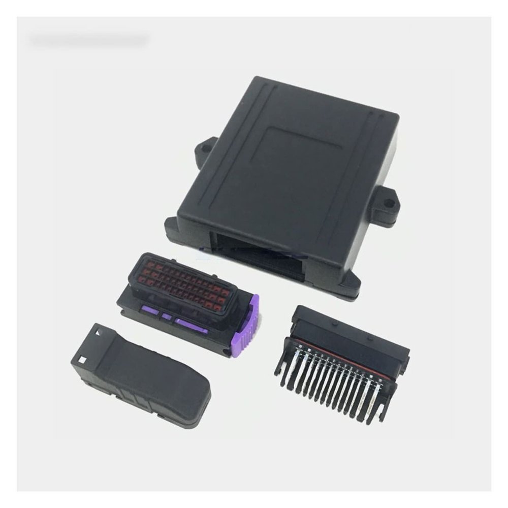 Milkweed Multi-Purpose 1 Set 39Pin Fit for Auto ECU Modified Aluminum Shell Enclosure Car Controller PCB Box with 39P Generator Control Panel Connector