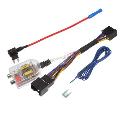 X AUTOHAUX Radio Amp Subwoofer Amplifier Plug Play Wire Wiring Harness Adapter Inline Converter 70-2105 for Chevy for GMC for Cadillac