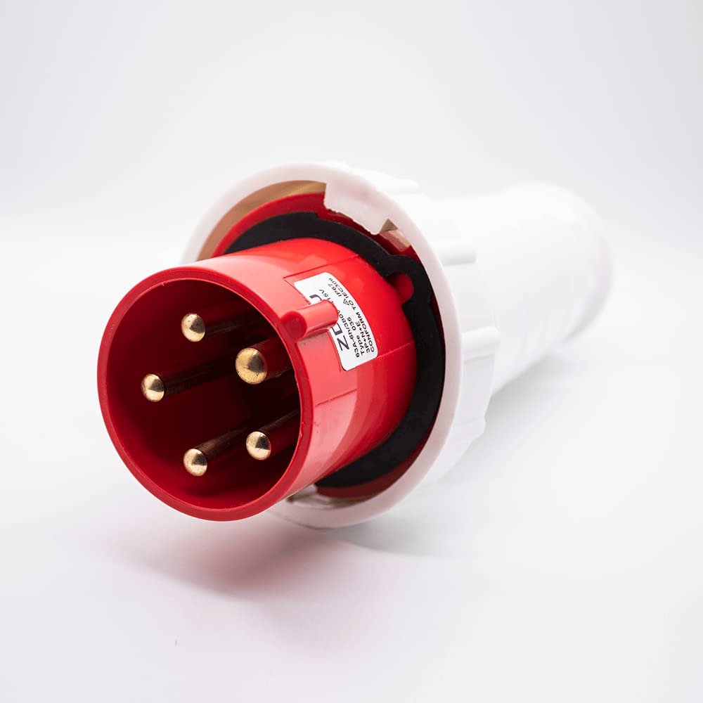 GXMRHWY IEC60309 Industrial CEE Connector Plug 5P 63A 380V-415V 3P+E+N 6h IP67
