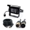 4 Pin Vehicle Backup Camera 12V-24V,18 LED IR Night Vision CCD Car Rear View Parking Reverse Camera + 4Pin Connector 20m/65ft Extension Cable for Bus Truck Camper Lorry Heavy Duty Motorhome view 1