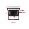 4 Pin Vehicle Backup Camera 12V-24V,18 LED IR Night Vision CCD Car Rear View Parking Reverse Camera + 4Pin Connector 20m/65ft Extension Cable for Bus Truck Camper Lorry Heavy Duty Motorhome view 3