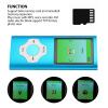 MP3 Player, Kids MP3 Player Portable Audio Music Player with FM Radio, Voice Recorder, E Book, HiFi Lossless Sound MP3 Music Player for Running Sport (Blue) view 3