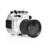 Seafrogs 40M/130FT Underwater Camera housing Waterproof case for Fujifilm X-T3, with Zoom Gears for 16-55mm (White) view 1